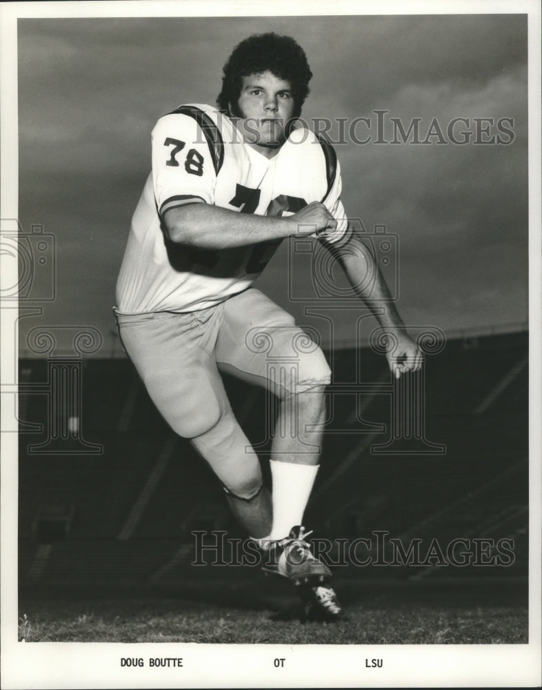 1974 Press Photo Louisiana State University Football Player Doug Boutte- Historic Images