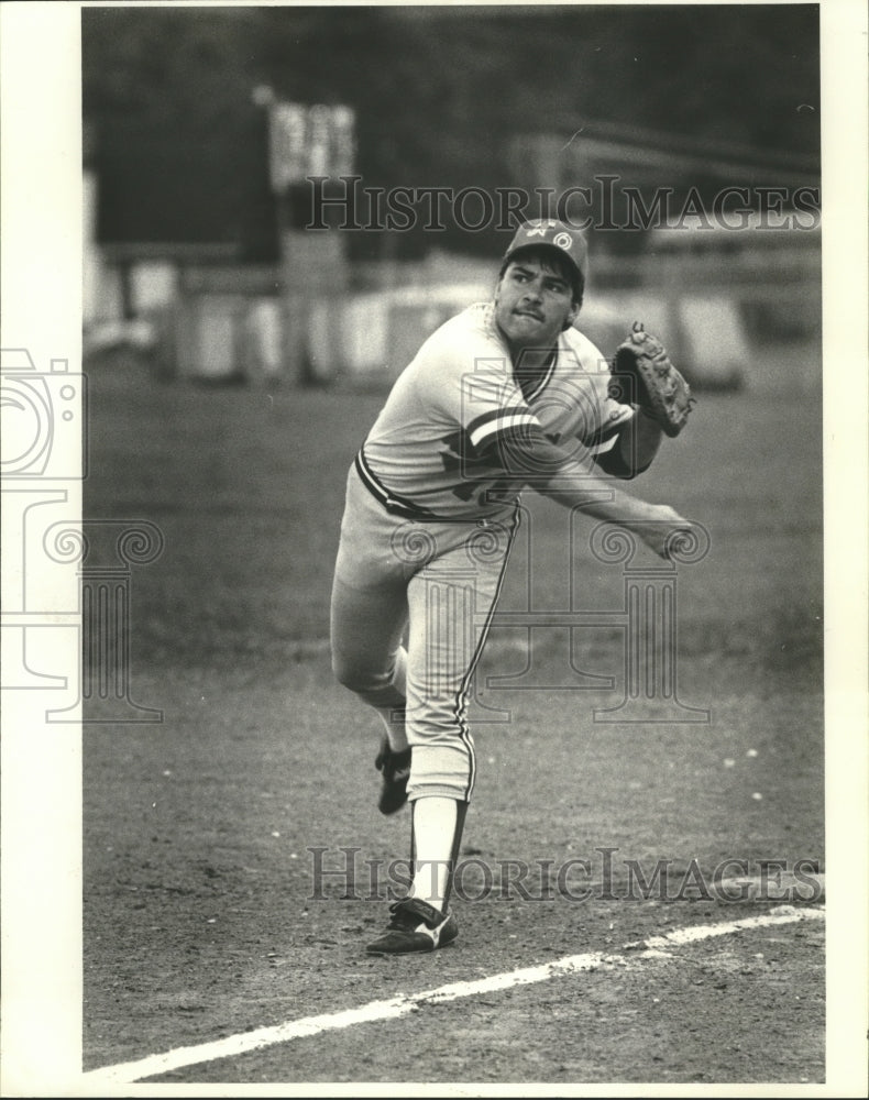 1984 Press Photo Baseball Player Travis Bourgeois - nos04686- Historic Images