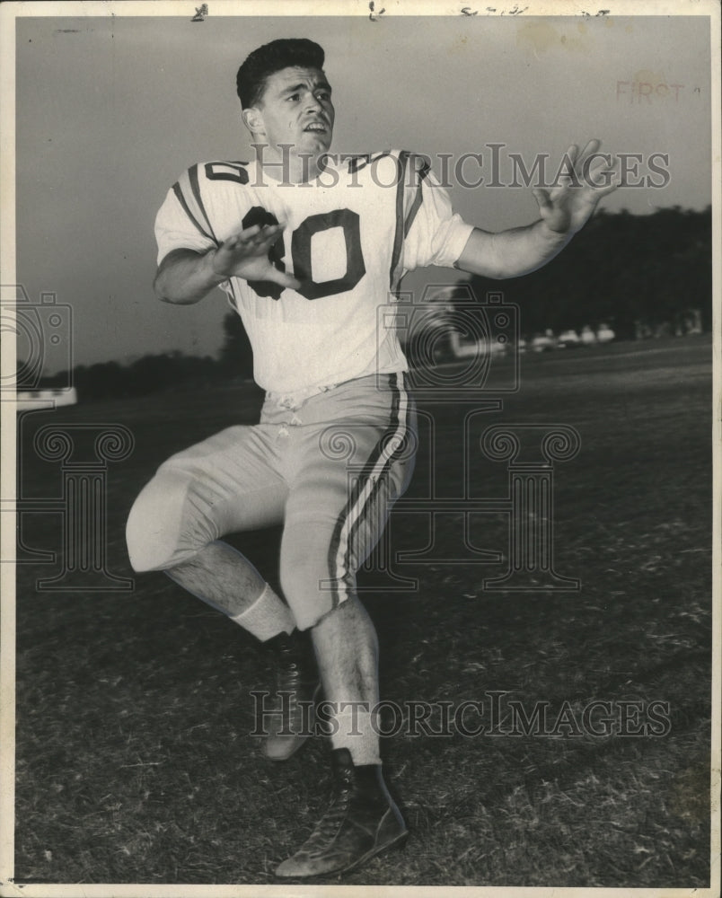 1975 Press Photo Football Player Andy Bourgeois - nos04693- Historic Images