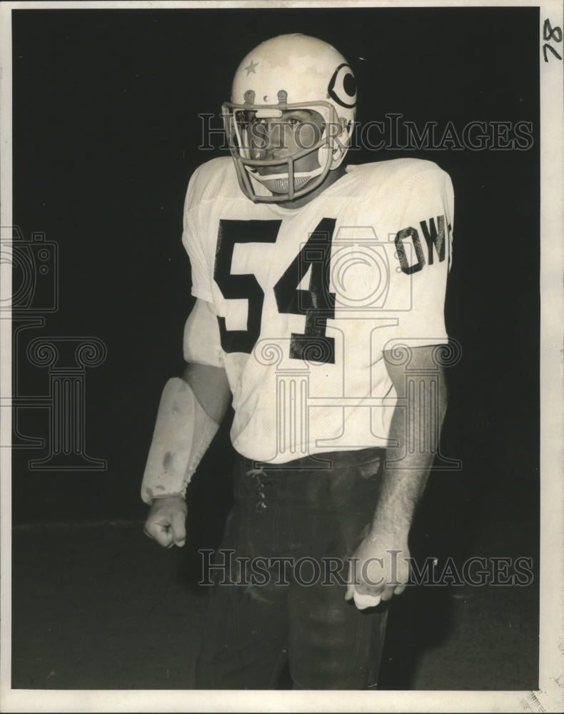 1971 Press Photo Chalmette Football Player Mike Blackman - nos04709- Historic Images