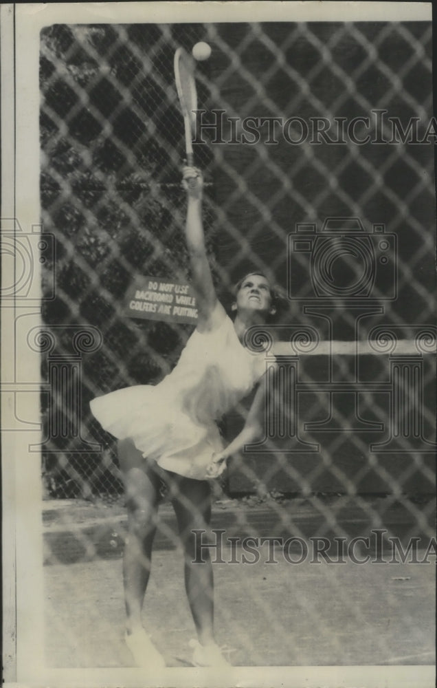 1967 Press Photo Linda Tuero, Tennis Player at Junior Clay Court Championships- Historic Images