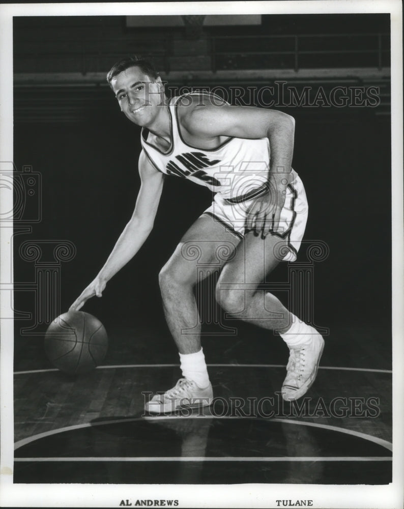 Press Photo Al Andrews, Tulane Basketball Player - nos04785- Historic Images