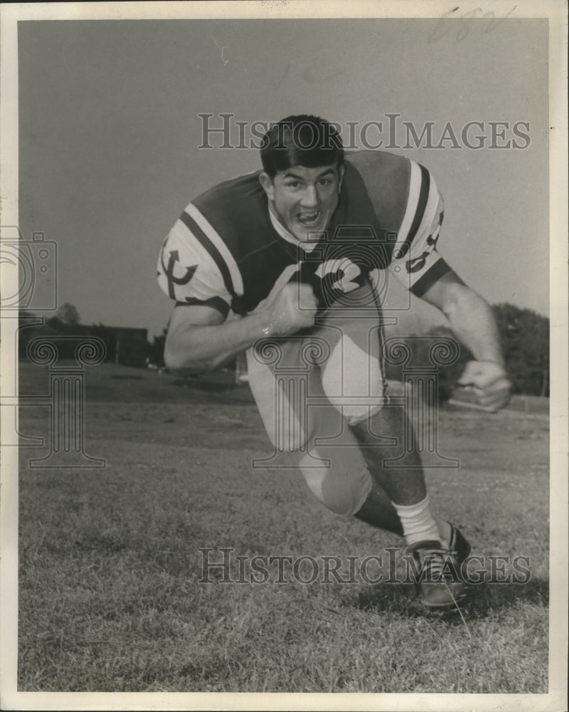 1972 Press Photo Sterling Baldwin, New Orleans McDonogh Football Player- Historic Images