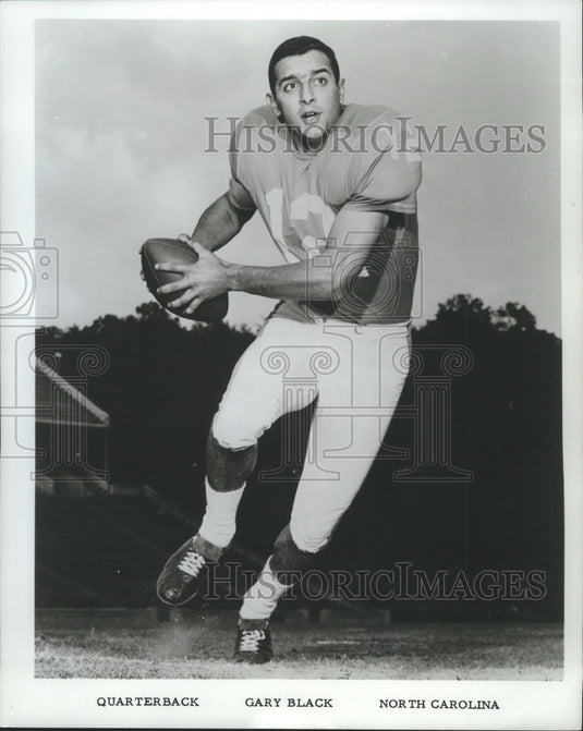 Press Photo Gary Black, North Carolina Football Quarterback - nos04824- Historic Images