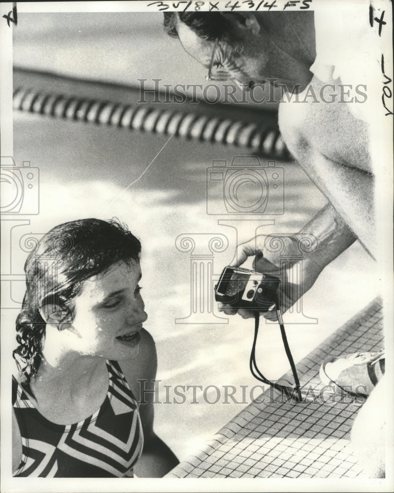 Press Photo Jill Berlin, O.Perry Walker High School 50 Yard Freestyle Swimmer- Historic Images