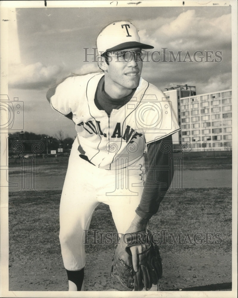 1972 Press Photo Ed Bernard, Tulane Baseball Player - nos04869- Historic Images