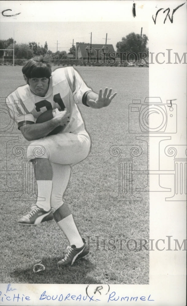 1971 Press Photo Richie Boudreaux, Rummel Football Player - nos04956- Historic Images