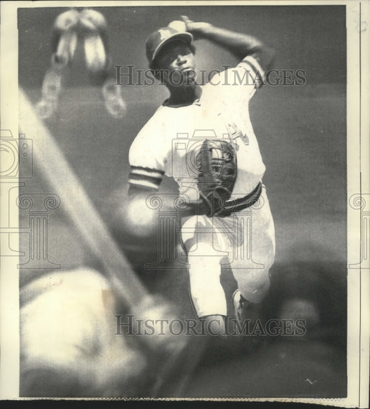 1972 Press Photo Oakland A's Pitcher Vida Blue Returns in Rotation - nos05007- Historic Images