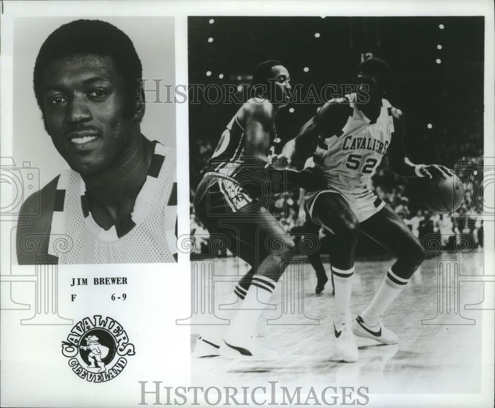 1978 Press Photo Jim Brewer, Cleveland Cavaliers Basketball Player at Game- Historic Images