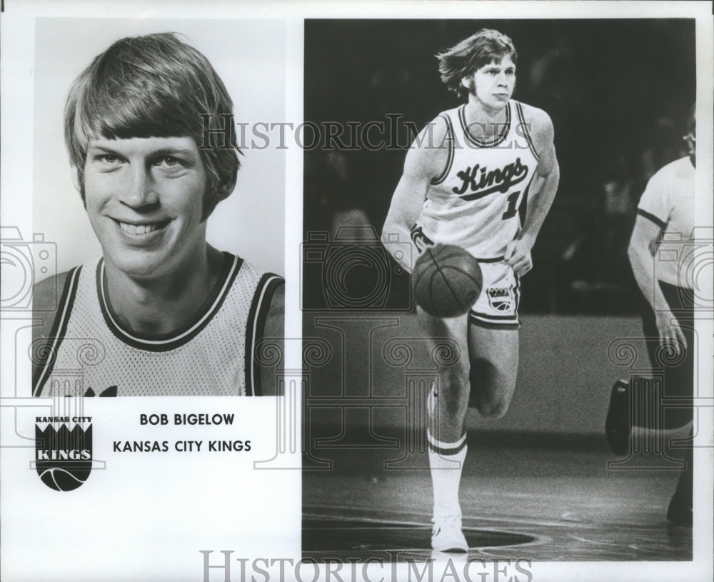 1977 Press Photo Bob Bigelow, Kansas City Kings Basketball Player - nos05351- Historic Images