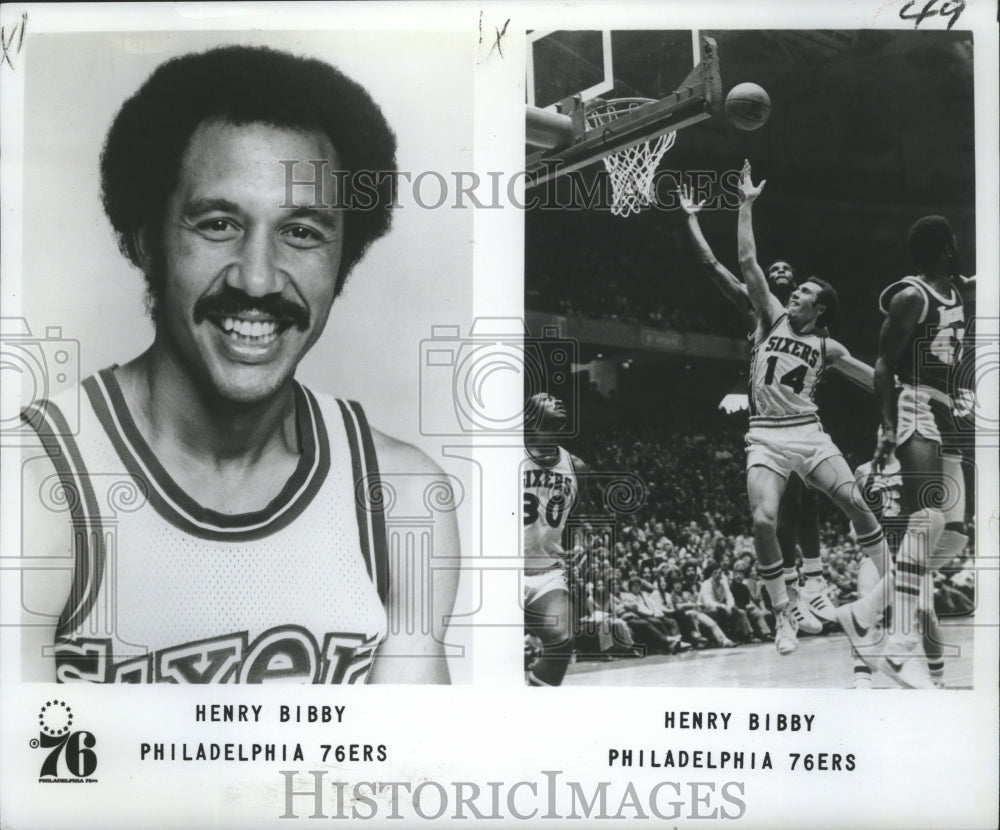 1978 Press Photo Henry Bibby, Philadelphia 76ers Basketball Player at Game- Historic Images