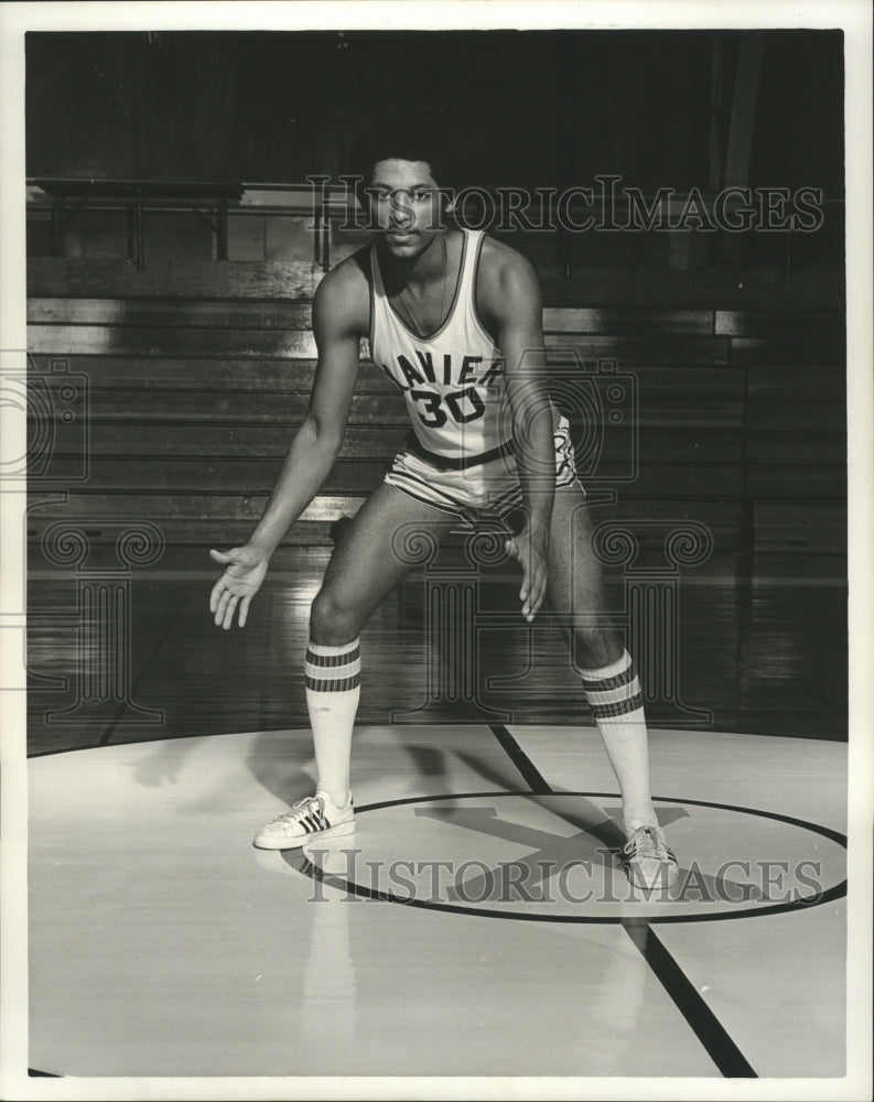 1972 Press Photo Greg Berniard, Xavier Basketball Player - nos05623- Historic Images