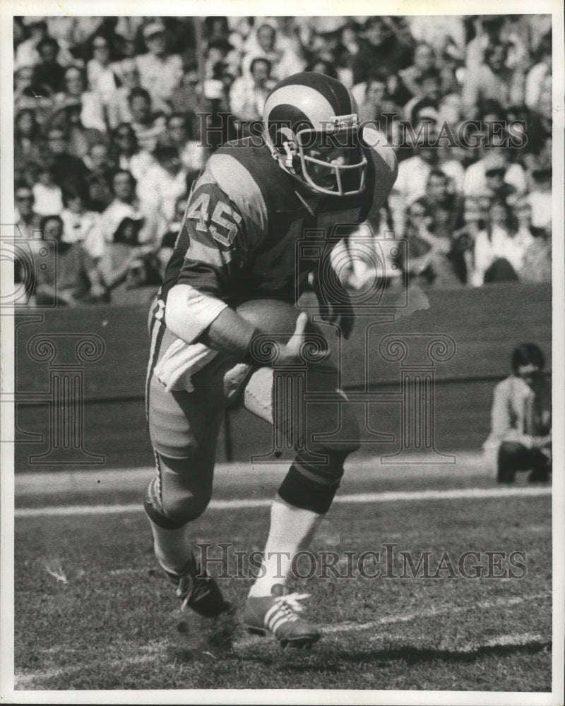 1973 Press Photo Jim Bertelsen, Rams Football Running Back at Game - nos05681- Historic Images