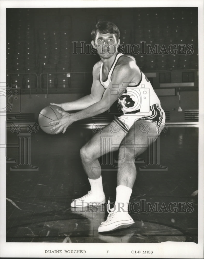 1970 Press Photo Duaine Boucher, Ole Miss Basketball Player - nos05726- Historic Images