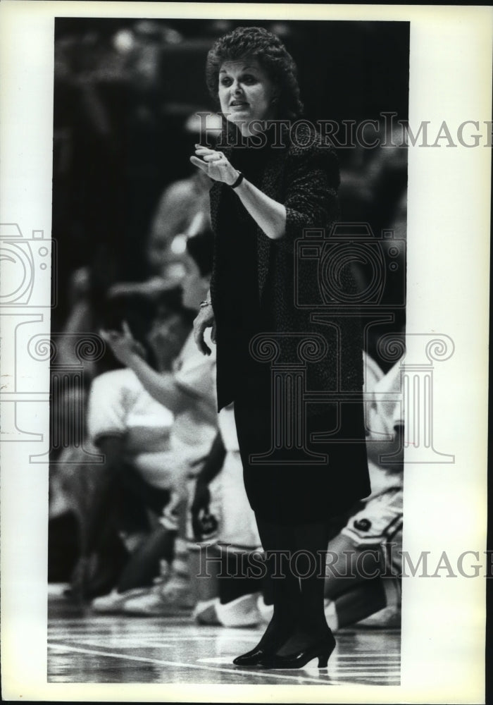 1991 Press Photo Jody Conradt, University of Texas Basketball Coach- Historic Images