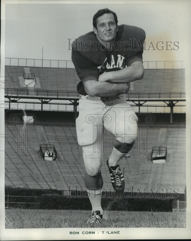 1972 Press Photo Ron Corn, Tulane Football Player - nos05837- Historic Images