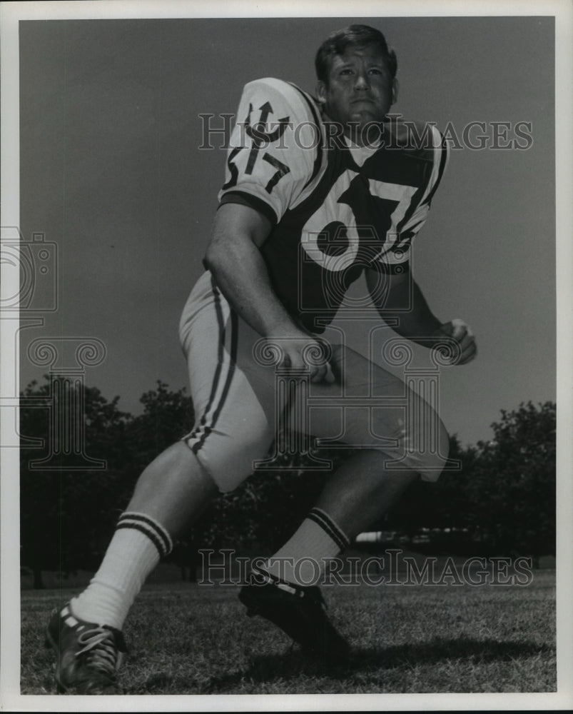 1971 Press Photo Greg Clark, Football Defensive End Player - nos05870- Historic Images