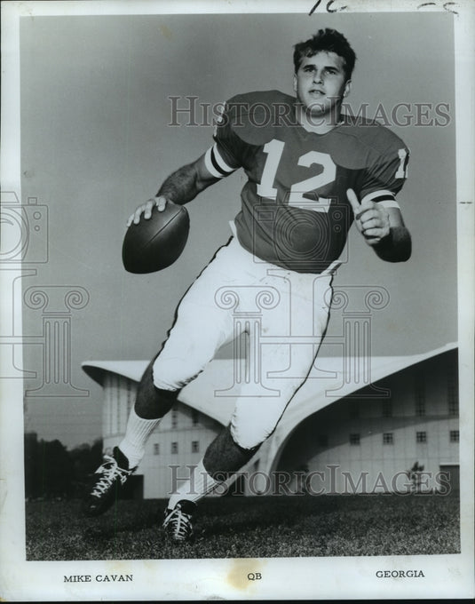 1968 Press Photo Mike Cavan, Georgia Football Quarterback - nos05994- Historic Images