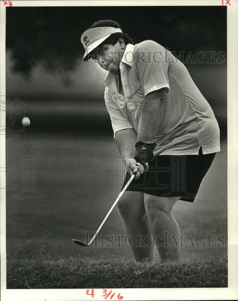 1986 Press Photo Golfer Warren Cervini at NOGA City Golf Championship, Audubon- Historic Images