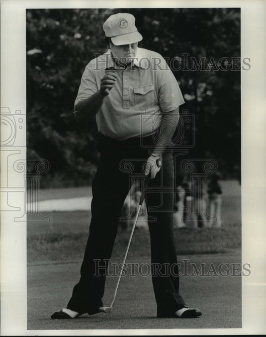 1975 Press Photo Golfer Billy Casper at New Orleans Open Golf Tournament- Historic Images