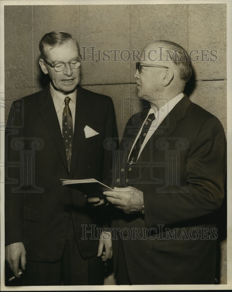 Press Photo Gerard S. Smith and Marshall Cassidy of New York Horse Racing Group- Historic Images