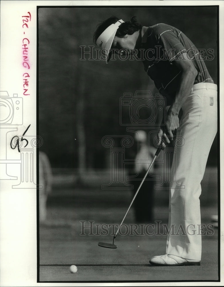 1983 Press Photo Golfer Tze-Chung Chen in Game - nos06323- Historic Images