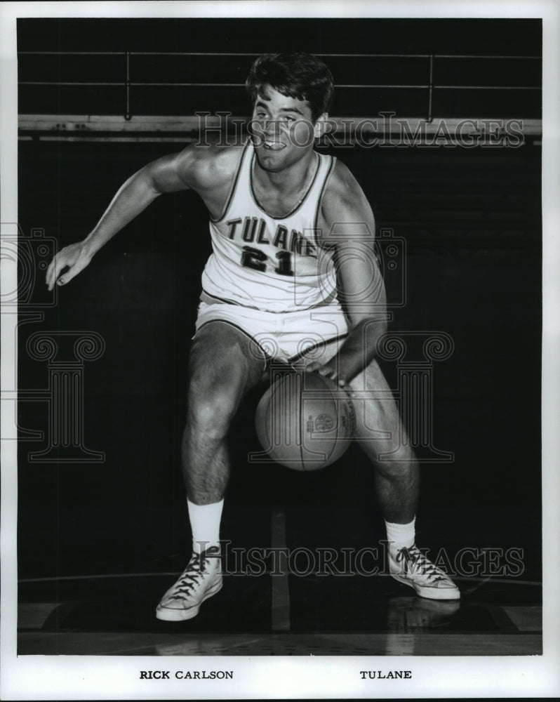 1969 Press Photo Tulane University Basketball Player Rick Carlson - nos06387- Historic Images