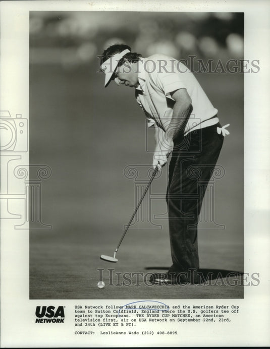 Press Photo Golfer Mark Calcavecchioa - nos06537- Historic Images