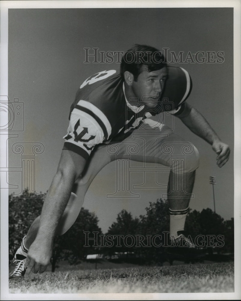 1971 Press Photo Offensive Tackle Football Player Terry Cleland - nos06601- Historic Images