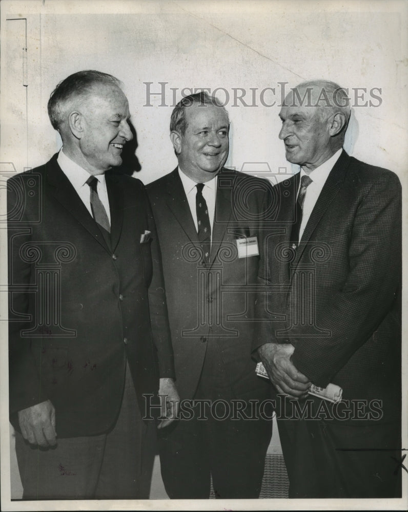 1969 Press Photo Tonto Coleman, Robroy Purdy, Jess Neely, SEC Basketball Meeting- Historic Images