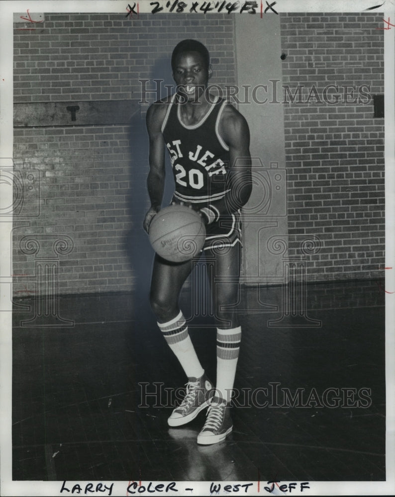 1976 Press Photo West Jefferson High School Football Player Larry Coler- Historic Images