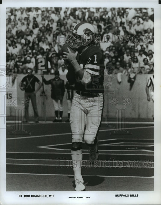 1988 Press Photo Buffalo Bills Football Player Bob Chandler, Wide Receiver