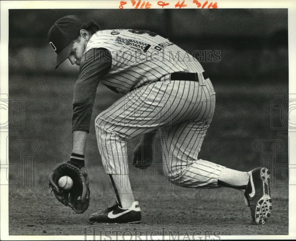 Press Photo Odeco second Baseman Rick Chanove, First District MVP - nos07091- Historic Images