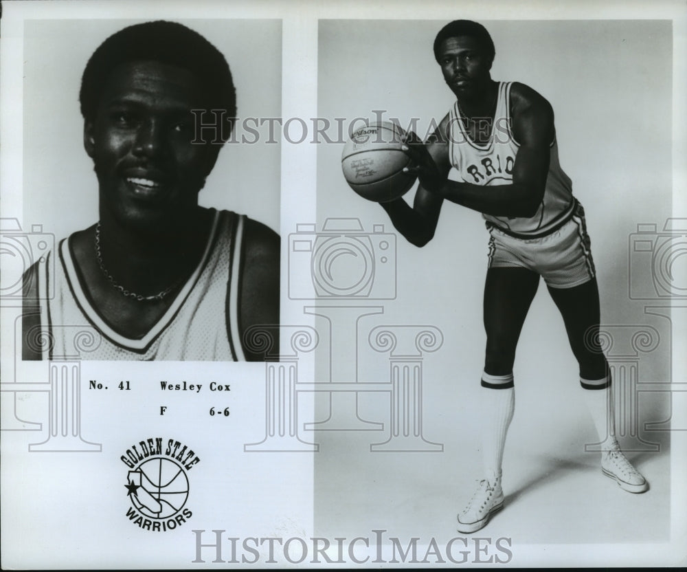 1978 Press Photo Golden State Warriors Basketball Player Wesley Cox, 6-6- Historic Images