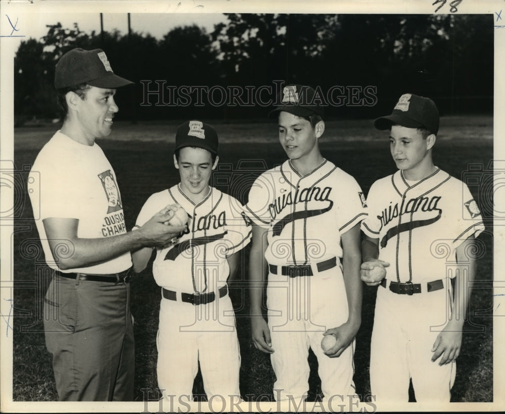 1967 Press Photo Dixie Youth World Series Tournament Champions, Baseball Coach- Historic Images