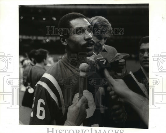 1986 Press Photo New England Patriots Football Player Raymond Clayborn