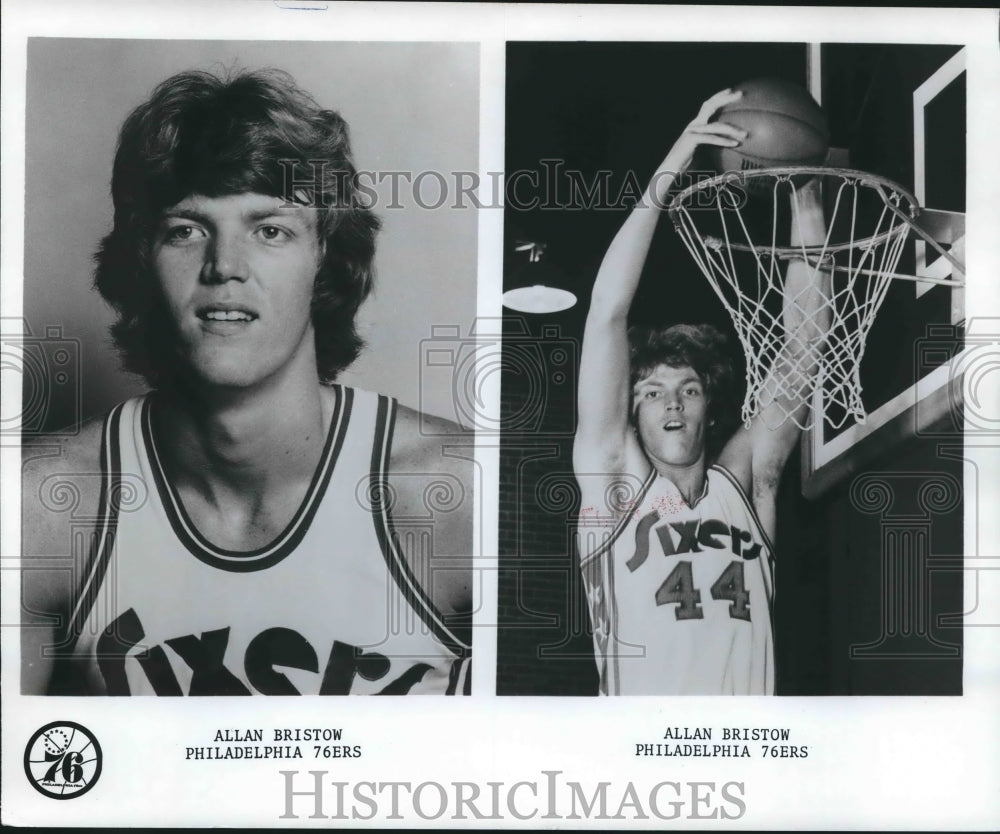 1975 Press Photo Philadelphia 76ers Allan Bristow, Basketball Player - nos07328- Historic Images