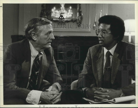 1982 Press Photo Tennis Player Arthur Ashe on "Close Encounter" Television Show- Historic Images