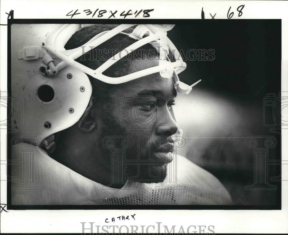 1979 Press Photo Football Player James Cathey - nos07635- Historic Images