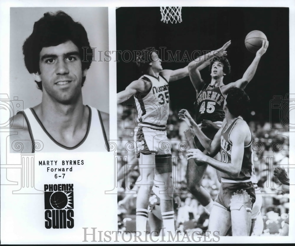 1979 Press Photo Phoenix Suns Basketball Player Marty Byrnes, Foward, 6-7- Historic Images