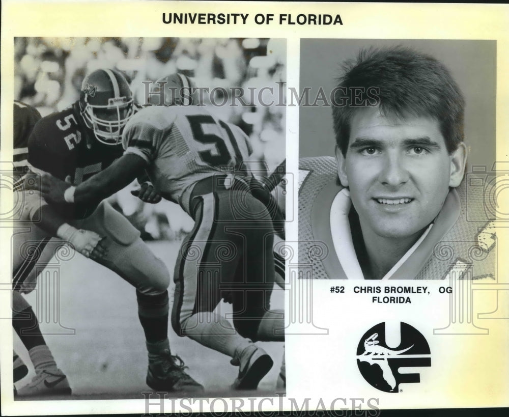 Press Photo Chris Bromley, University of Florida Football Player - nos07693- Historic Images