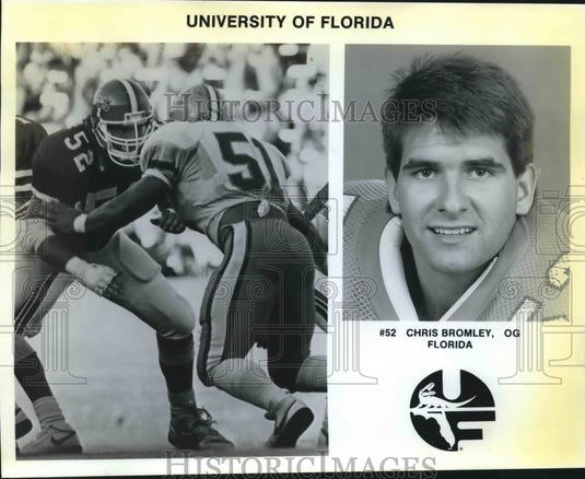 Press Photo Chris Bromley, University of Florida Football Player - nos07693- Historic Images
