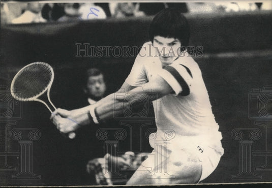 1975 Press Photo Tennis Player Jimmy Connors in Tennis Match - nos07733- Historic Images
