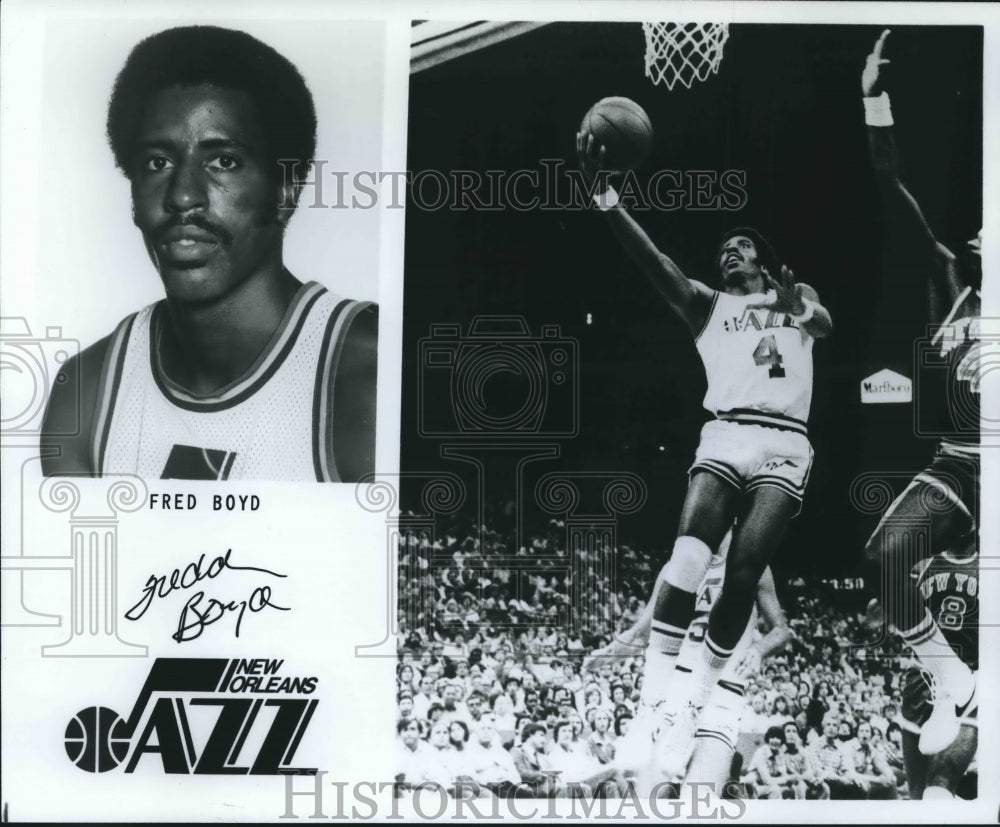 1979 Press Photo New Orleans Jazz Basketball Player Fred Boyd - nos07774- Historic Images