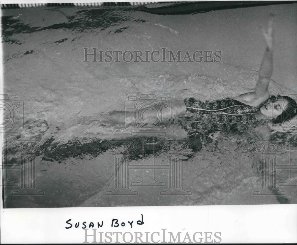 1975 Press Photo Swimmer Susan Boyd - nos07787- Historic Images