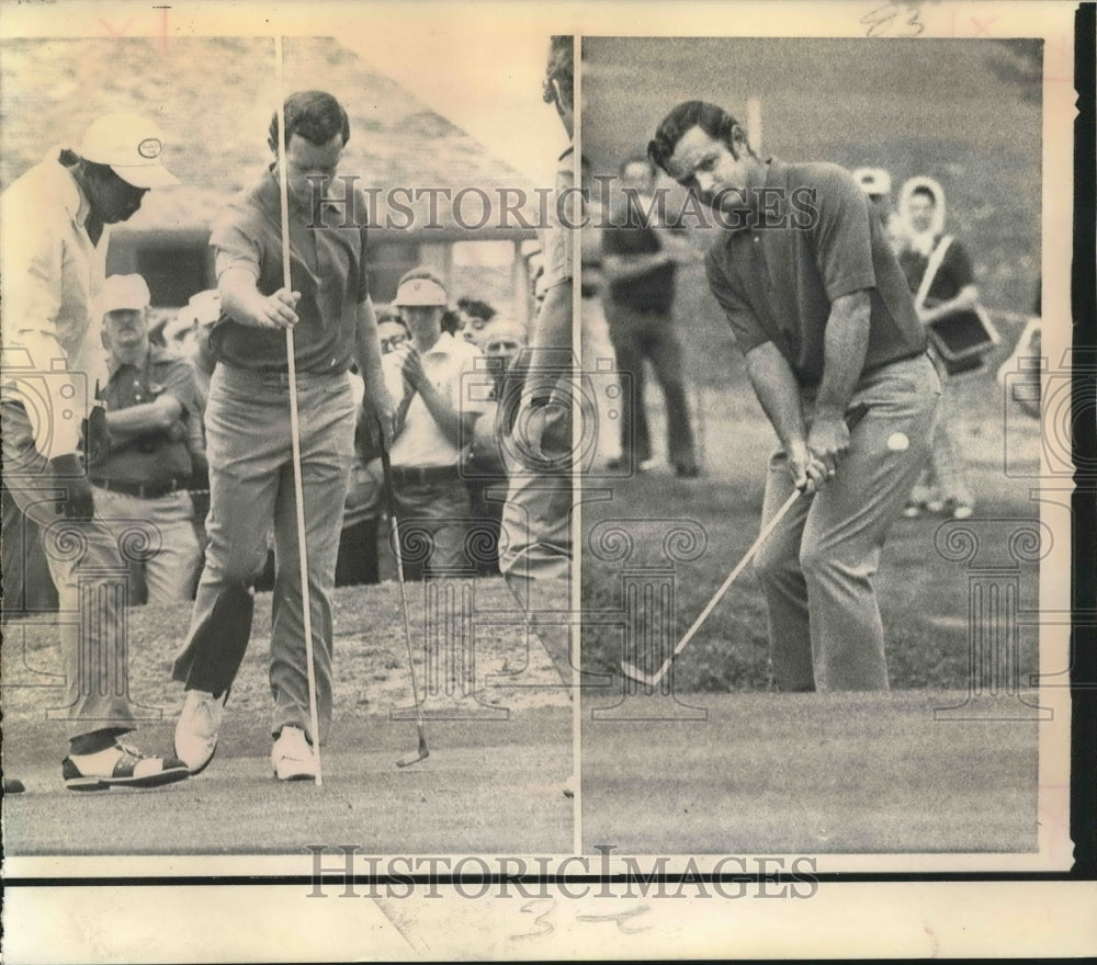 1973 Press Photo Golfer Bruce Crampton is shown at Houston Open Tournament- Historic Images