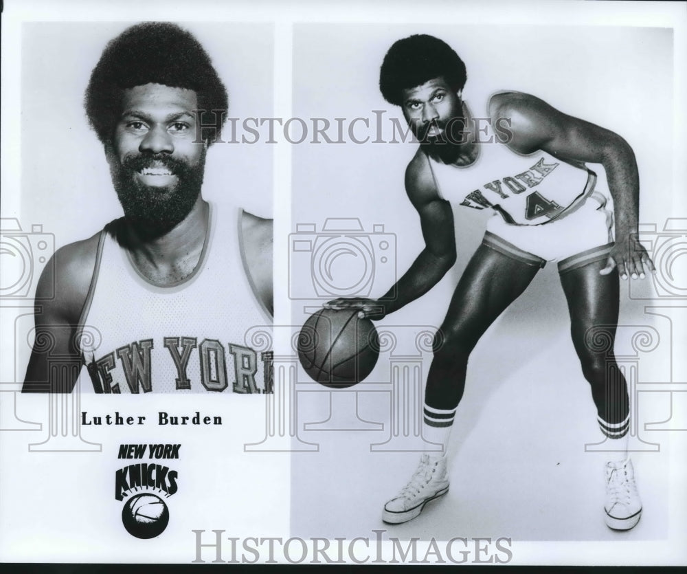 1977 Press Photo New York Knicks Basketball Player Luther Burden - nos07845- Historic Images