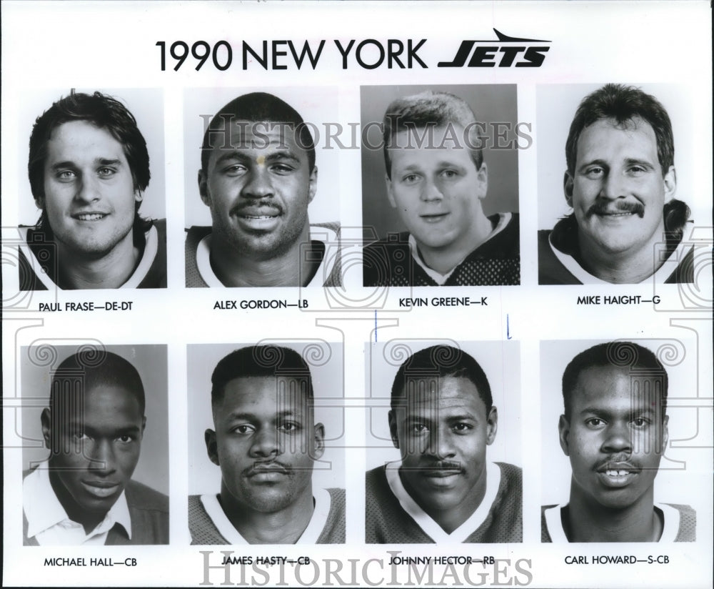 1990 Press Photo New York Jets Football Players - nos07980- Historic Images