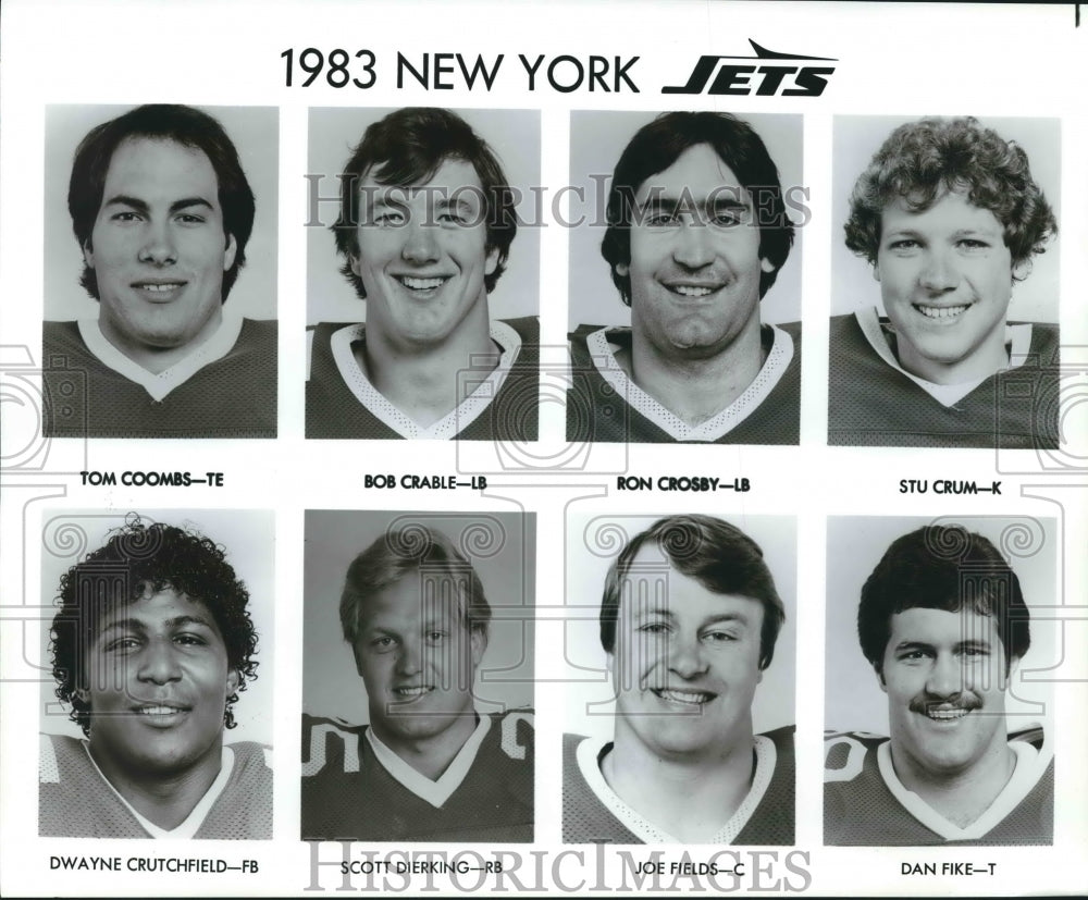 1983 Press Photo New York Jets Football Players - nos07981- Historic Images