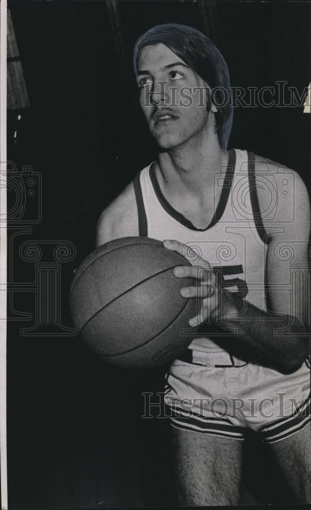 1974 Press Photo Doug Brignac, Curtis Basketball Player - nos08135- Historic Images